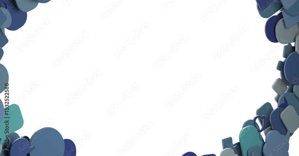 Poster hand holding using mobile phone with email icon on screen. concept of business communication