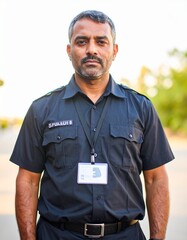 Indian male security guard