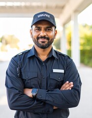 Indian male security guard