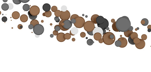  Multicolored confetti on white