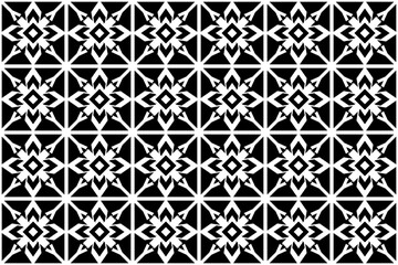 Black Bold Abstract Geometric Pattern