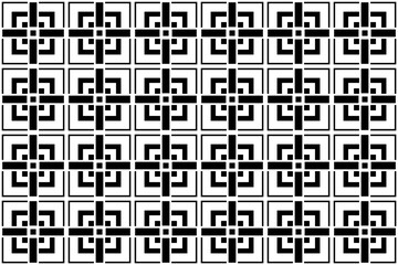 Fototapeta premium A clean and minimalist repeating geometric pattern. 