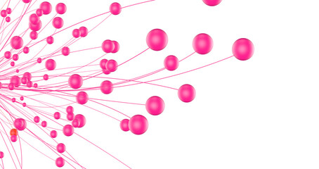 The structure of the network connection of points and lines. Data technology.