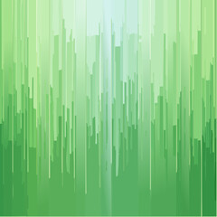 Fluted glass background with soft vertical stripes. Elegant decorative green glass