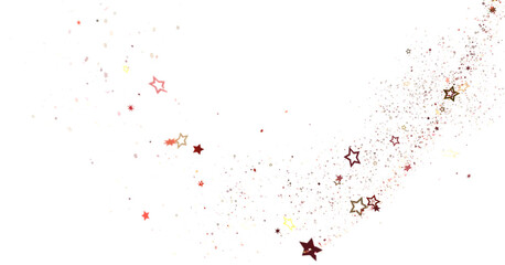 Gilded Wonder: Explore the Magic of a 3D Gold Stars Rain