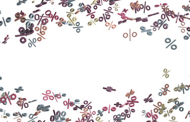 percent rain shopping digital in 3d.