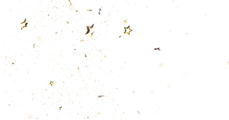 Christmas Star Plummet: Astonishing 3D Illustration Depicting Falling Holiday Stardust