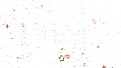 Dazzling 3D Illustration: Witness a Downpour of Golden Stars