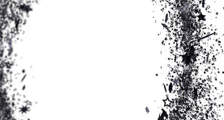 Obraz premium Abstract background with black stars and confetti. Perfect for celebrations, holidays, or party invitations.