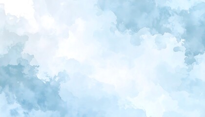 Dusty Blue and Gray Watercolor Wash. Abstract watercolor background