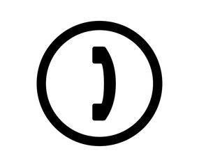 電話アイコン / Phone Icon – 通話・コール・連絡用ベクター・円