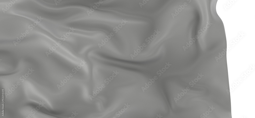 Poster High-quality image of gray fabric with soft drapes. Perfect for backgrounds or textures.
