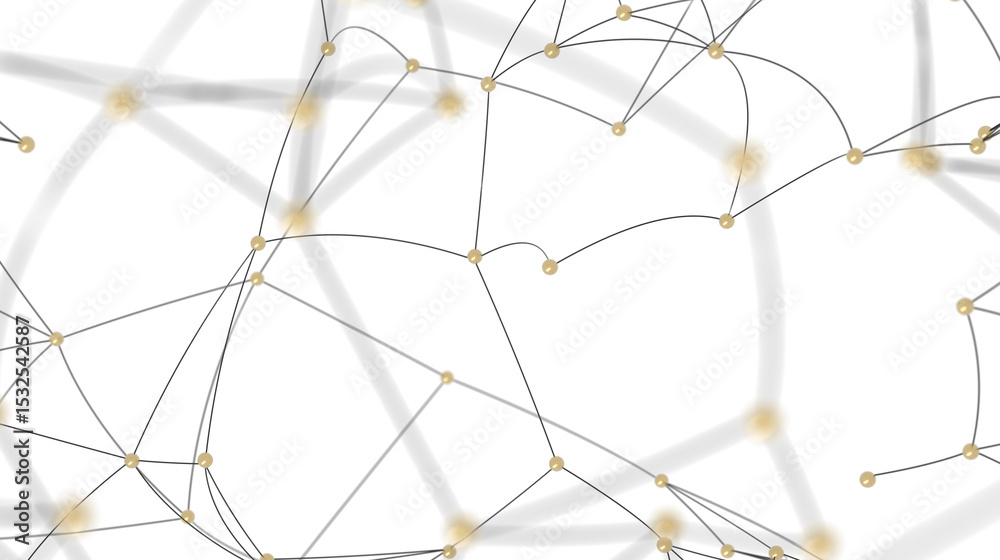Poster Abstract background image of connected dots and lines. Ideal for network, technology, and connection concepts.