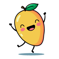 Happy National Mango Day Kawaii Mango Character Celebration