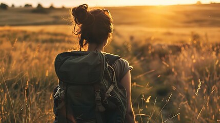 Vibrant imagery evoking an adventurous mood, featuring a hiker trekking through mountain trails with a backpack, a rock climber scaling a cliff, and a cyclist navigating a forest path under a dramatic