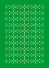 Traditional Indian Green Wedding Bandhani Pattern Vector