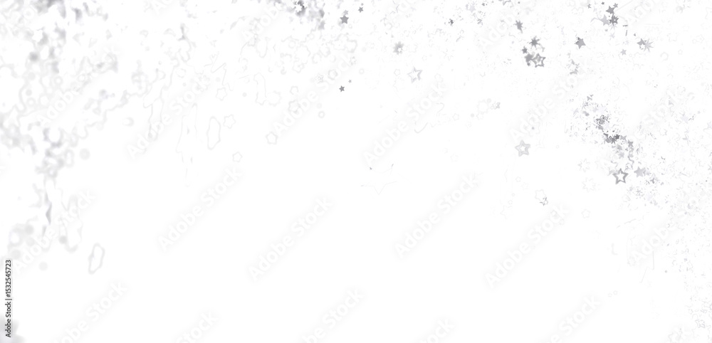 Aufkleber Abstract image featuring a white background with subtly scattered silver stars. Perfect for various design projects.
