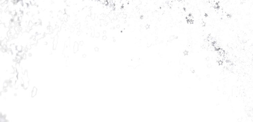 Abstract image featuring a white background with subtly scattered silver stars. Perfect for various design projects.