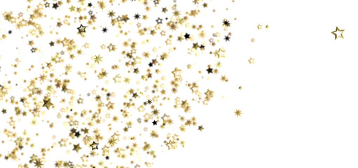 Sparkling gold stars on white. Perfect for holidays, celebrations, and more!