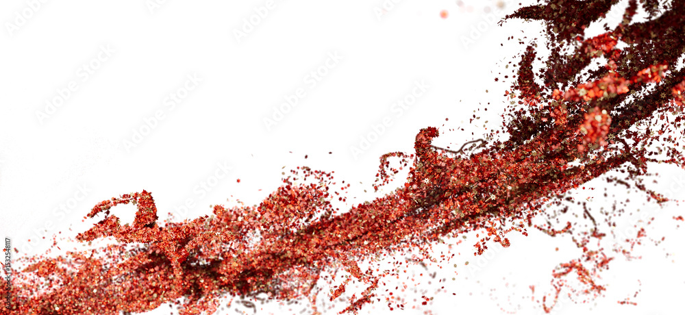 Aufkleber High-resolution abstract background image of red particles exploding. Ideal for design projects.