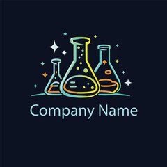 Chemistry Laboratory Company Logo Design
