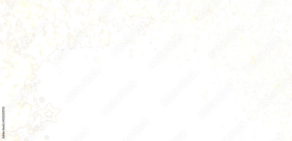 Poster subtle light yellow stars and dots scattered on a white background. perfect for presentations or web