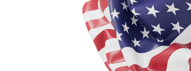 High-quality image of an American flag, perfect for patriotic designs and backgrounds.