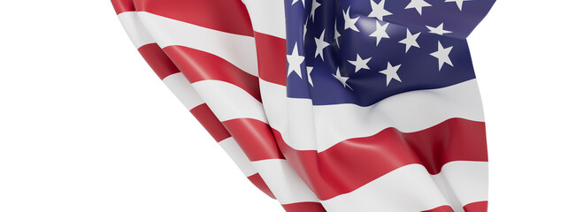 High-quality image of an American flag, perfect for patriotic designs and backgrounds.