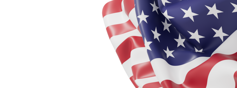 High-quality image of an American flag, perfect for patriotic designs and backgrounds.