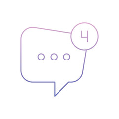 SMS Notification Vector icon