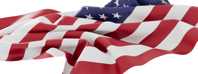 High-quality image of a waving American flag. Perfect for patriotic themes.