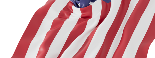 High-resolution image of an American flag waving. Perfect for patriotic themes.
