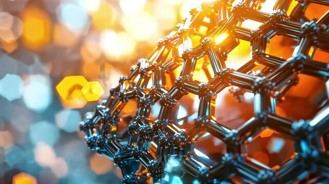 Future Technology Nanostructure Abstract Dynamic Background