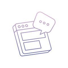 Content Communication Vector icon