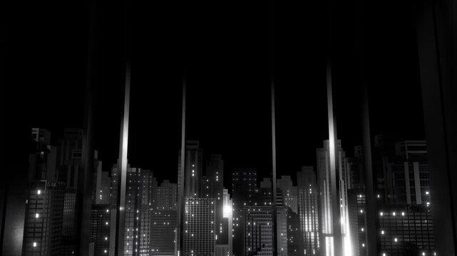 Nocturnal Cityscape VJ Loop