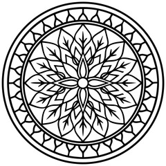 Fototapeta premium Boho Tree of Life Mandala Artwork