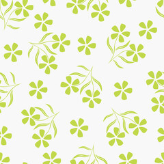 Vintage floral seamless pattern. Trendy painted flower background. Repeating floral patter
