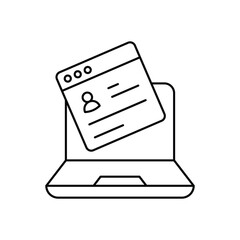 Blog Writing Vector icon