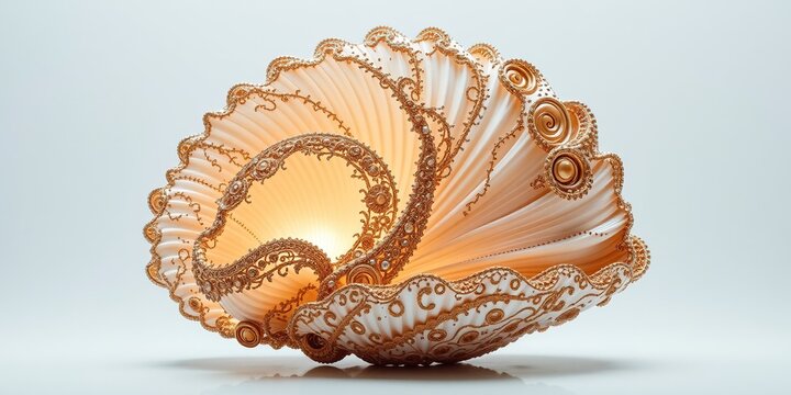 Detailed Lambe Shell, Abstract Background Design
