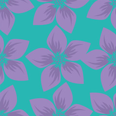 Vintage floral seamless pattern. Trendy painted flower background. Repeating floral patter
