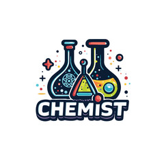 Chemistry Laboratory Company Logo Design