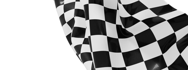 High-quality image of a checkered racing flag. Perfect for sports, racing, and competition themes.