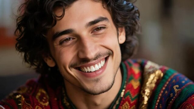  Joven hombre Gitano con sonrisa cautivadora
