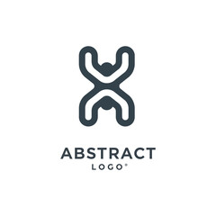 Abstract logo design vector perfect for bussines, comany and personal branding