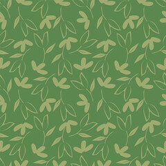 Obraz premium textile design with cute silhouette foliage pattern image 