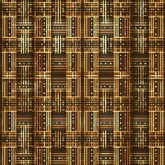 Stylish golden geometric pattern design.