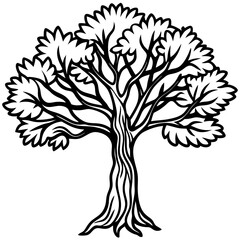 Spiritual Banyan Icon in Vector Form