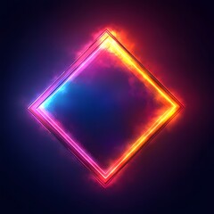 Sleek Futuristic Gaming Icon Showcasing Abstract Geometry, Sharp Contours, Glowing Accents, and Vivid Hues in a Minimal Flat Design on a Transparent Background