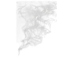 Fototapeta premium Light smoke texture with misty fog design on black background on transparent backgrounds