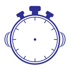 Stopwatch Timer Simple Blue Icon Design for Time Management